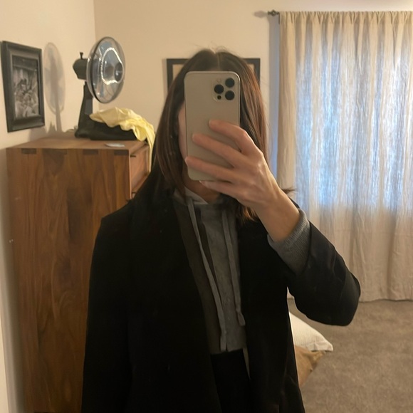 Carolina Belle black drape oversized blazer size medium - Picture 8 of 9